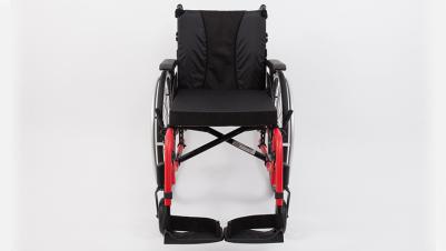 Invacare Action 3 NG light Manual wheelchair with black mesh bimaterial back upholstery