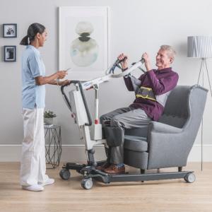 Invacare TDX SP power wheelchair electric lift