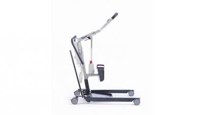 The Invacare ISA standard stand assist lifter, side view