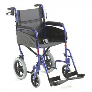 Invacare Alu Lite Manual wheelchair with Blue Frame