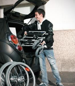 Manual wheelchair Invacare Action 1 NG easy to transport and store