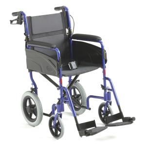 Invacare Alu Lite Manual wheelchair with Blue Frame